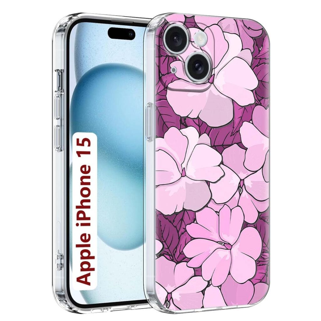 Fashionury Soft Silicon Slimfit Back Cover for Apple iPhone 15 Stylish Printed Back Cover for Apple iPhone 15 -D1082
