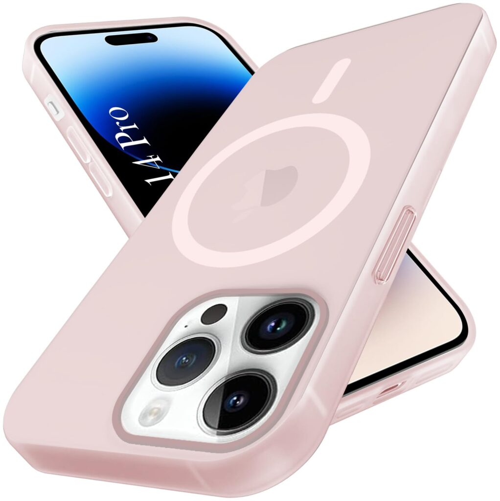 Jkobi Back Cover Case for Apple iPhone 14 Pro (Frosted Matte Feel | MagSafe Compatible Wireless Charging | Polycarbonate Material)