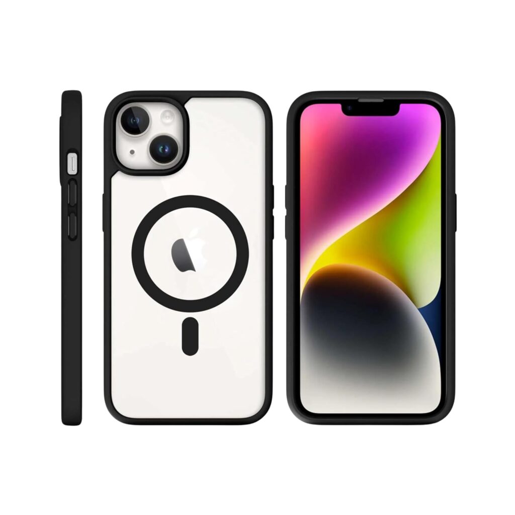 Klasik MagSafe Case for iPhone 14 | Shockproof Clear Protective Cover, 10.8ft Drop Tested, MagSafe Animation, Anti-Yellowing Replacement