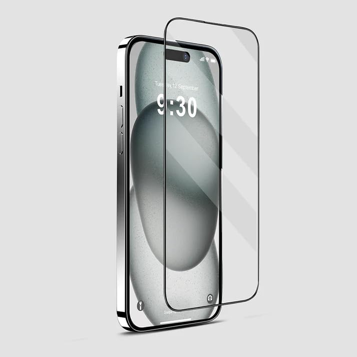 MIDOS 18D Full Cover TPU EDGE Soft EDGE Tempered Glass iPhone 15 Plus / 14 Plus Screen Protector Anti-Scratch Anti-Fingerprint Tempered Glass for iPhone 15 Plus/iPhone 14 Plus