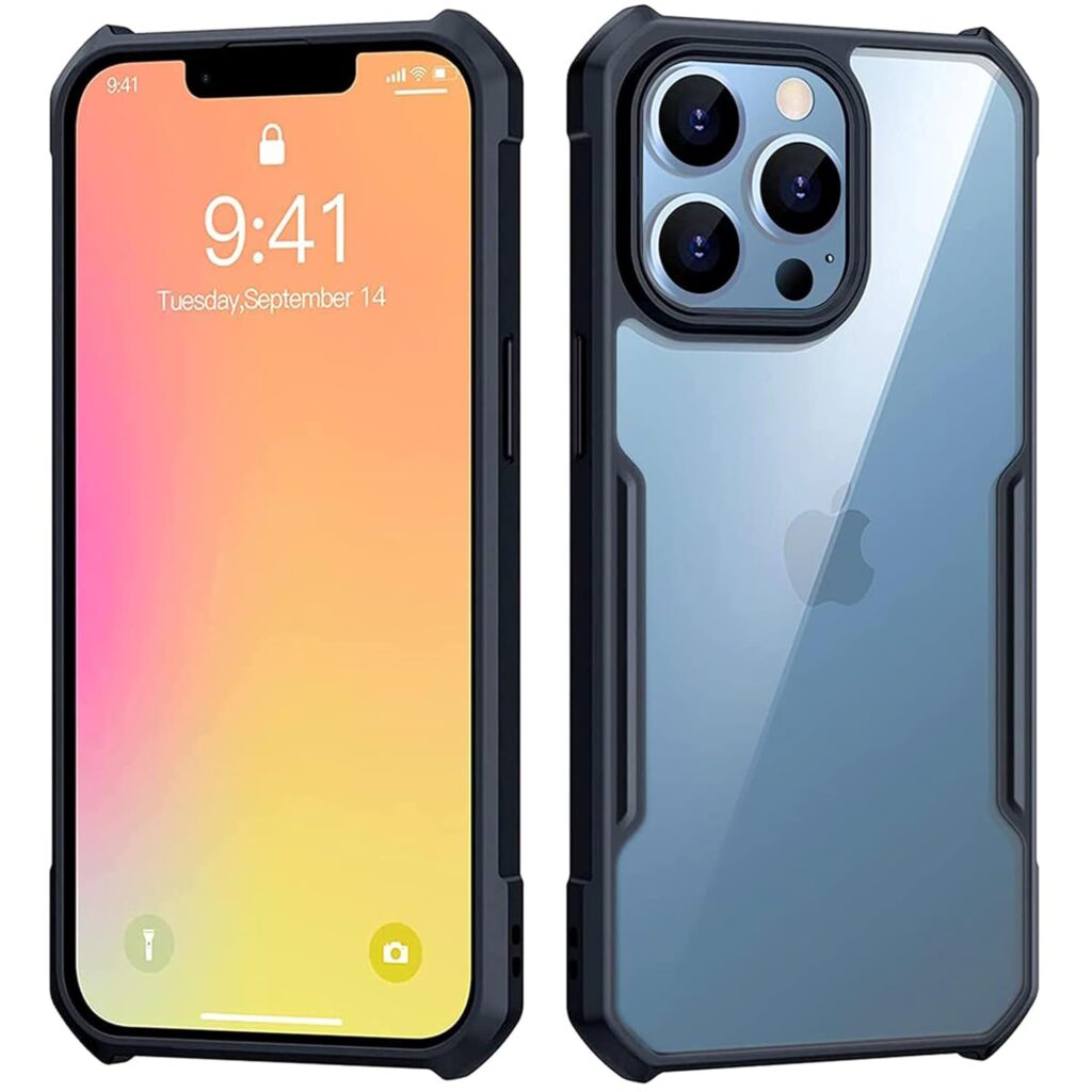 MobiSpif Mobile Back Cover for iPhone 14 Pro Max Crystal Clear Non-Yellowing Transparent Cover with Ultimate Camera Protection | Slim Fit, Scratch-Resistant, Anti-Yellow TPU Shell (1902)