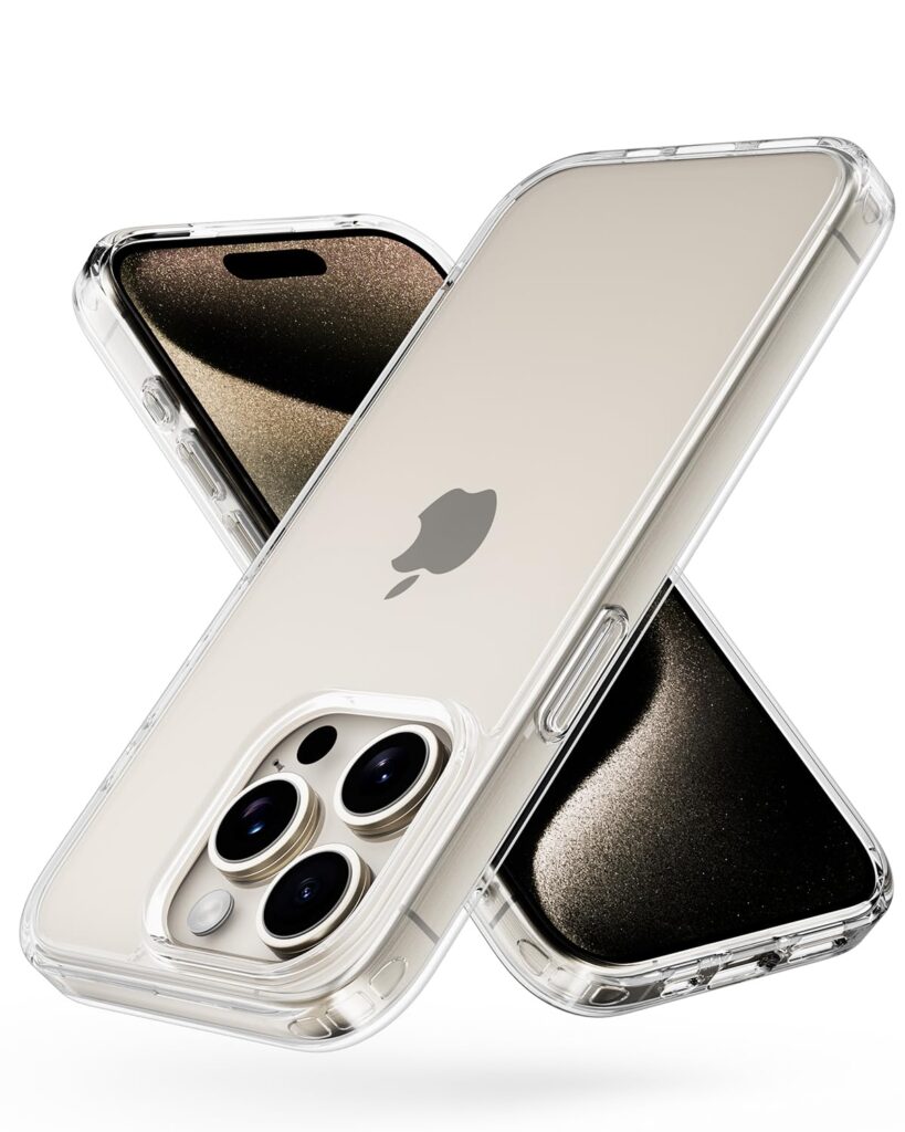 Mobnano for iPhone 15 Pro Max Case - Clear