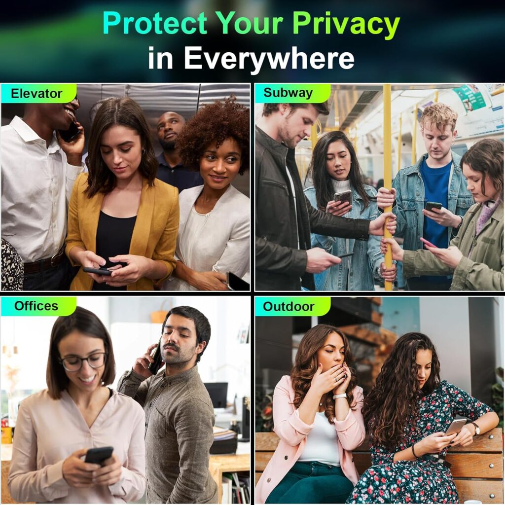 Mr.Shield Top-Notch True Privacy Tempered Glass Screen Protector Guard Compatible For iPhone 14 Plus and 13 Pro Max, 9H Hardness, Easy Installation Kit, 4-Way 360°, Anti-Spy - 1 Pack