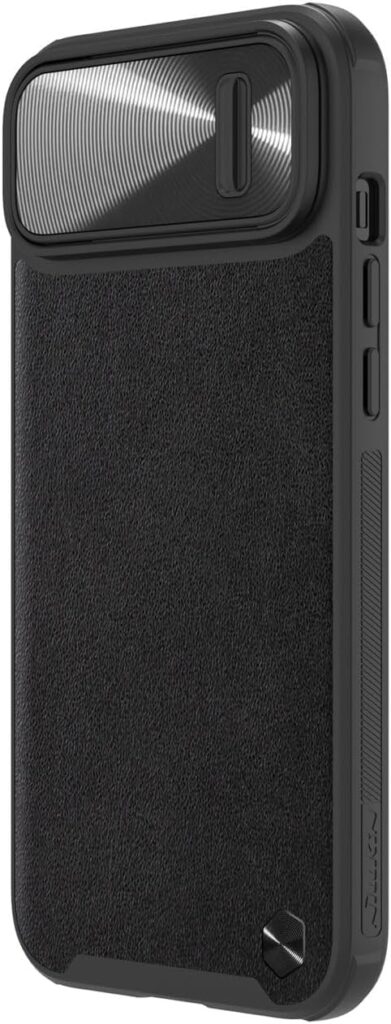 Nillkin Leather Phone Case With CamShield And Classic Design For IPhone 14 Plus 6.7" - Black