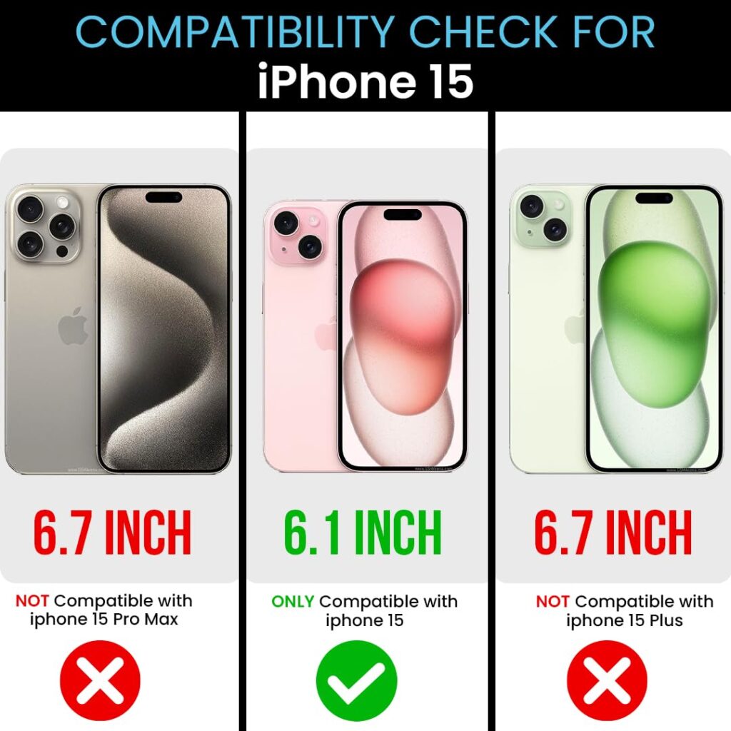 PEEPERLY Back Cover Case for iPhone 15 Soft TPU, Shockproof Protective Durable 3D Cuddly Critters Phone Case for Girls & Women(Black)