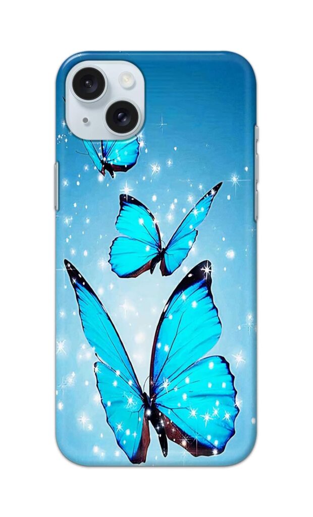 PRINTFIDAA® Printed Hard Back Case Cover for Apple iPhone 15 Plus Back Cover (Butterfies) -170325(FD)