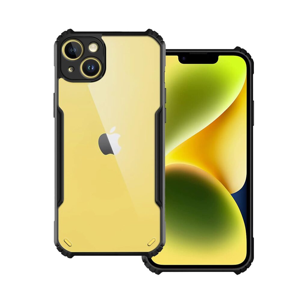 Plus 360 Degree Protection Black Border Back Cover for iPhone 14+ |iPhone 14Plus - Black