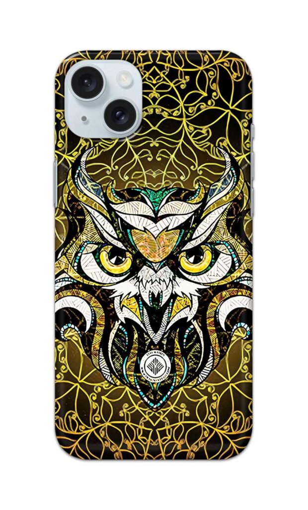 Printed Hard Back Case Cover for Apple iPhone 15 Plus Back Cover (Owl) -170325(FD)