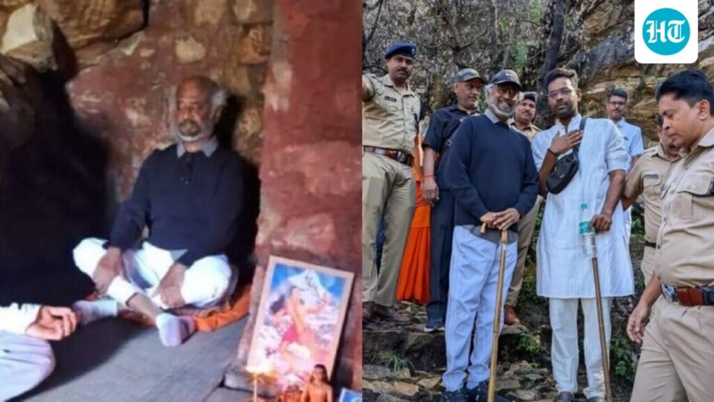 Rajinikanth clicks selfies with fans, meditates in Mahavatar Babaji cave in the Himalayas. Watch