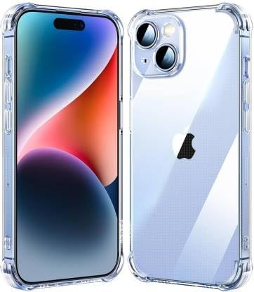 Rubber Soft TPU Gel Crystal Clear Bumper Transparent Protective Back Cover Case for iPhone 15 Plus 6.7"