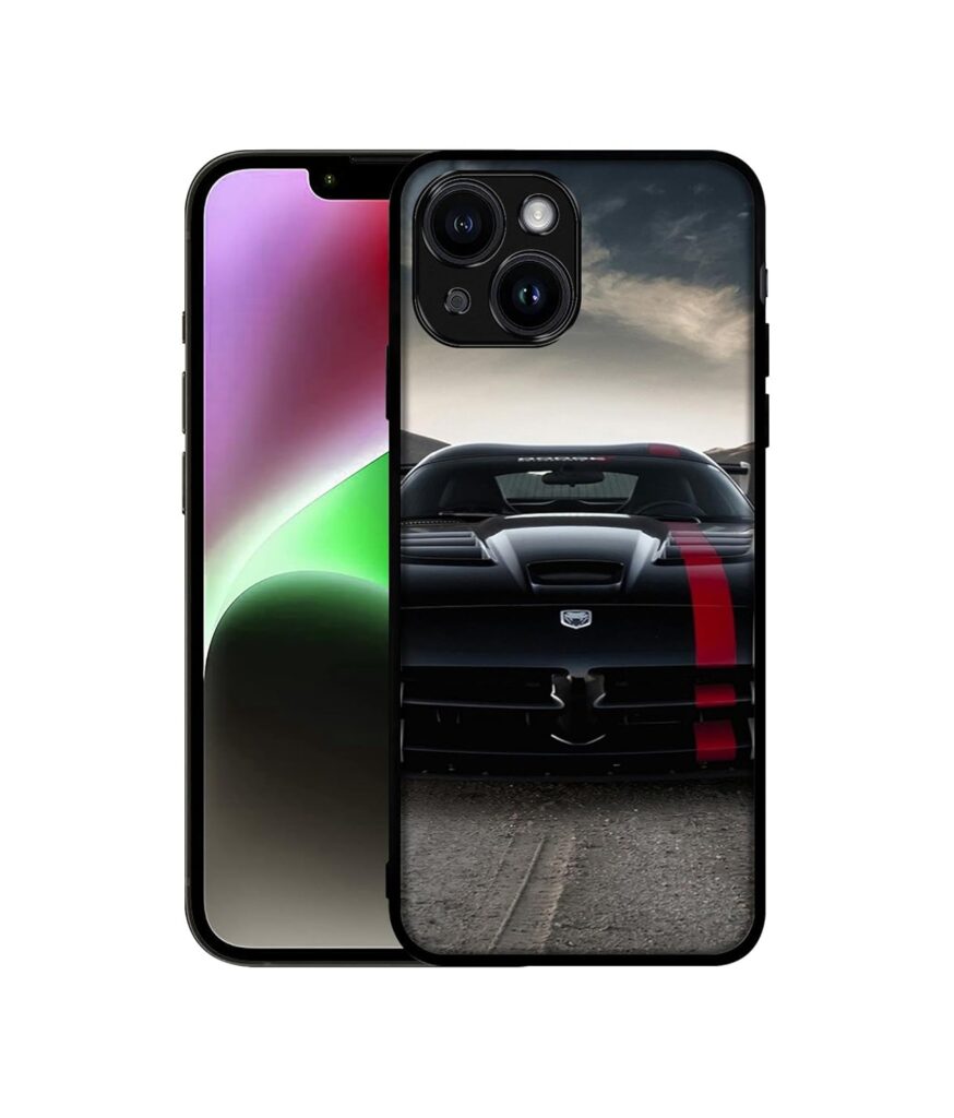 Sports Car Pattern Design Premium 2D Printed Metal Back Case Cover for Apple iPhone 14 Plus