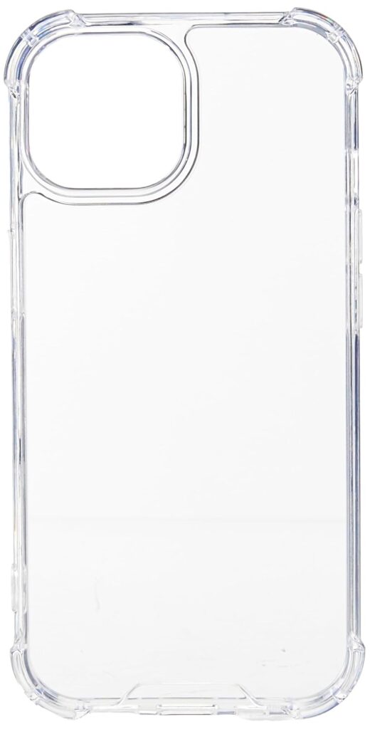 TOUCCH iPhone 15 Hard Silicone Case (Transparent) | Shock Proof Scratch-Resistance Design & Camera Protection | Premium Slim Back Cover for iPhone 15 | Clear Polycarbonate+TPU - Transparent