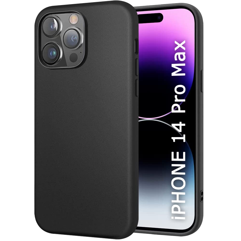 TheGiftKart Sleek Back Cover Case for iPhone 14 Pro MAX | Slim Fit Protective Design | Ultra Matte Finish & Camera Protection Bump | Soft Silicon Back Cover Case for iPhone 14 Pro Max