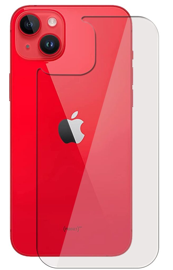 Tough Lee Back Tempered Glass Guard Protector for Apple iPhone 14 Plus / 15 Plus (6.7 inch) with Easy Installation kit; Pack of 1