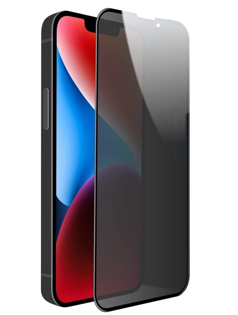 Tough Lee Privacy Tempered Glass Screen Guard Protector for Apple iPhone 14 Plus (With Easy Installation Kit) (Edge to Edge Coverage)