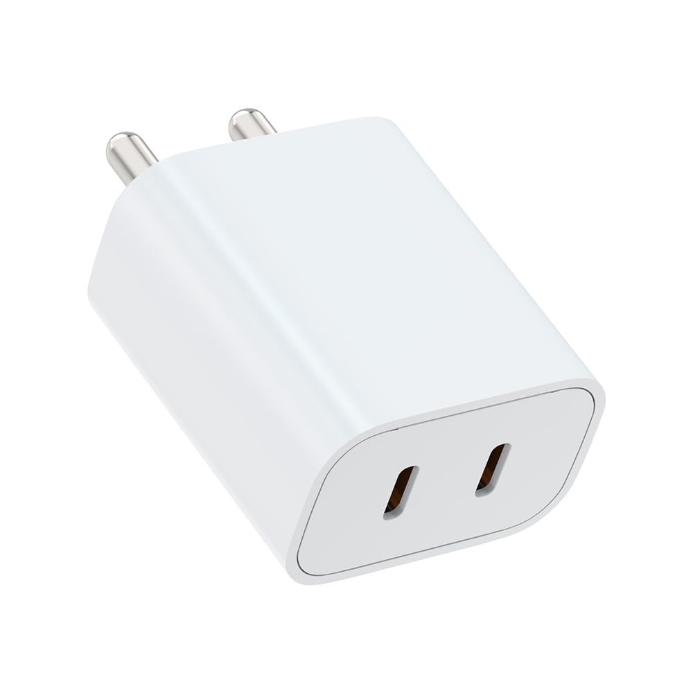 UNIGEN® 20W PD & QC Dual Port Wall Charger | 2-in-1 Type-C Adapter for iPhone 16, 15 Series (Plus/Pro/Pro Max), 14 Series, 13/12 Series | PD 3.0 Fast Charging, BIS Certified, Multi-Protection