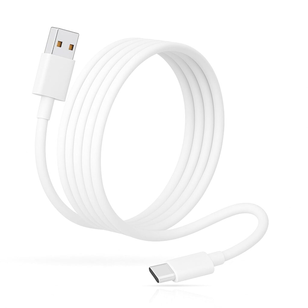 ZYBUX 100W Original Supervooc Fast Charging Cable Compatible with Realme 15/15t/14/14+/13/12/12x/P4/P3/P2/Narzo 80/70x/70 turbo/60/60x/50/Pro/Plus/Lite/5G/4G, C65/C75/C73/C55/C61/C63/C33/C35, White
