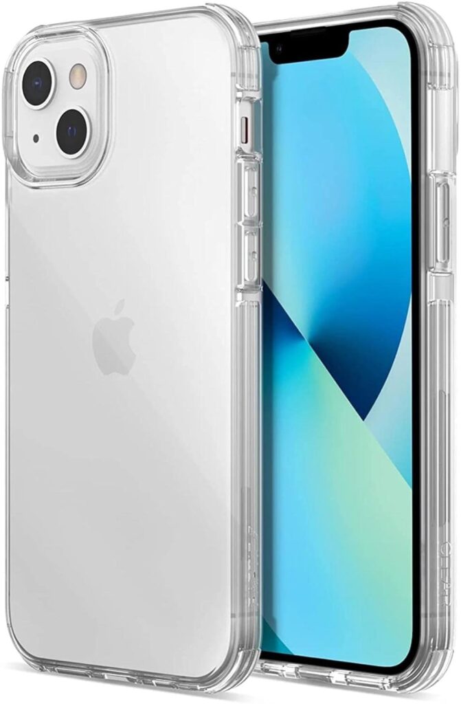 for |[ Apple iPhone 14 Plus ] Back Case Cover Flexible TPU Bumper Scratch Resistant Back Cover for [ Apple iPhone 14 Plus ]- Transparent