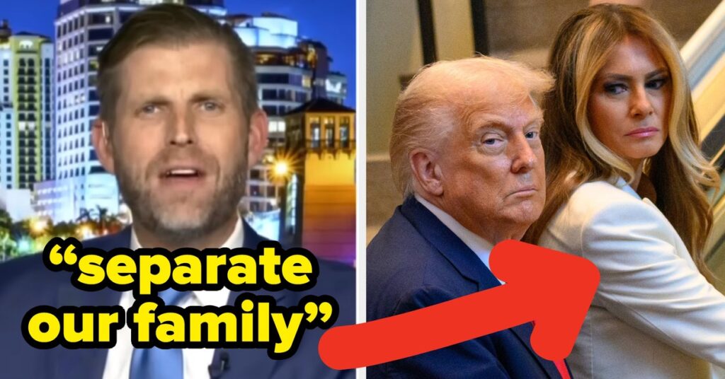 Eric Trump Made An Unexpected Claim On Live TV About Trump And Melania's Marriage