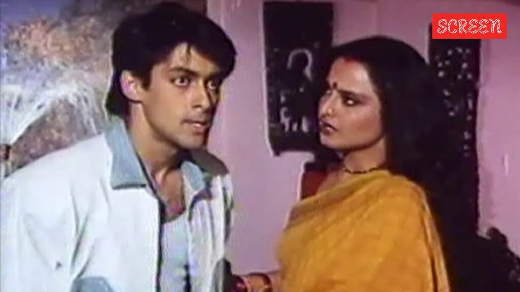 Salman Khan and Rekha in Biwi Ho Toh Aisi