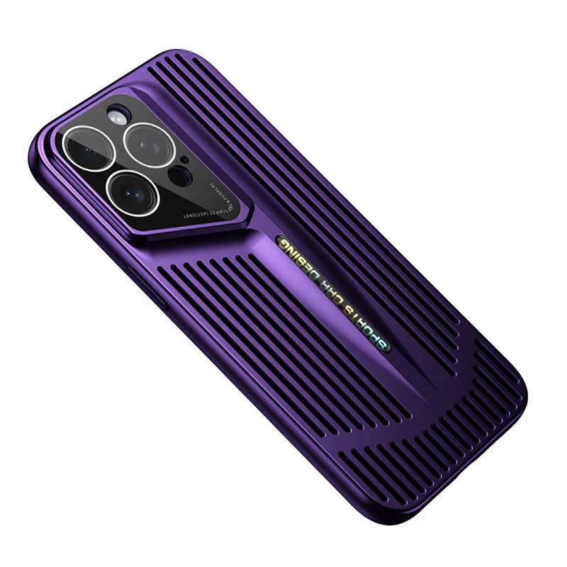 Scalebee Back Cover for Apple iPhone 14 Pro Max Ultra Cooling Heat Dissipation Electroplating Ultra Thin Hard Pc Shockproof Protection Stylish Phone Case for iPhone 14 Pro Max (Purple)