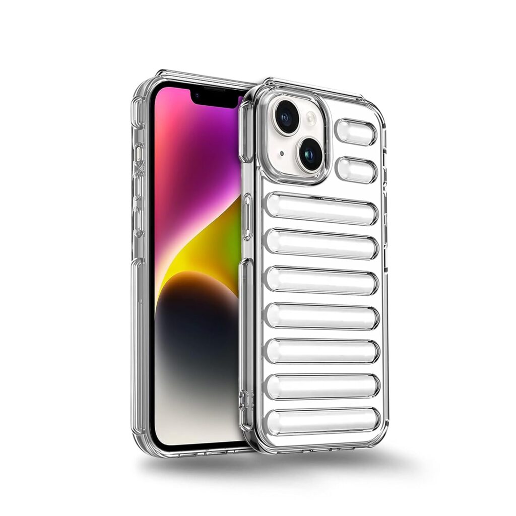 Plus High Protection Capsule Design Back Cover for Apple iPhone 14 - Transparent