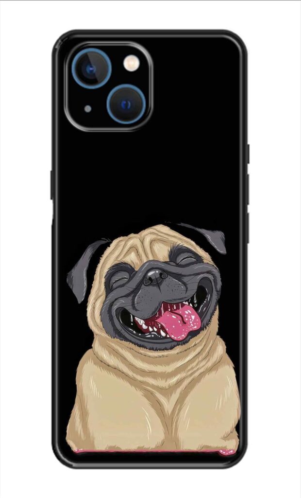 Metal TPU Printed Back Cover for Apple iPhone 14 Plus (Puppy Dog) 360 Degree Protection | Camera Protection -25092024(U)