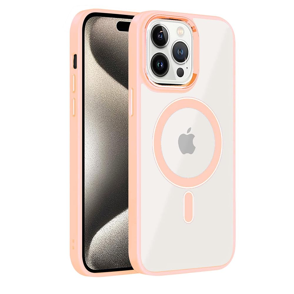 amazon basics Basic Case for Apple iPhone 15 Pro Max (Silicone_Pink)