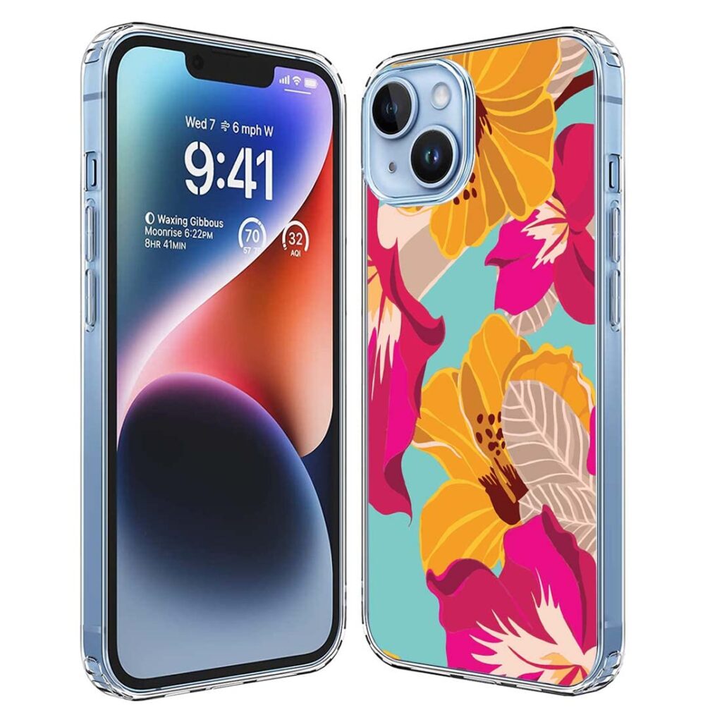 Fashionury Soft Silicon Slimfit Back Cover for Apple iPhone 14 Plus Stylish Printed Back Cover for Apple iPhone 14 Plus -D1031