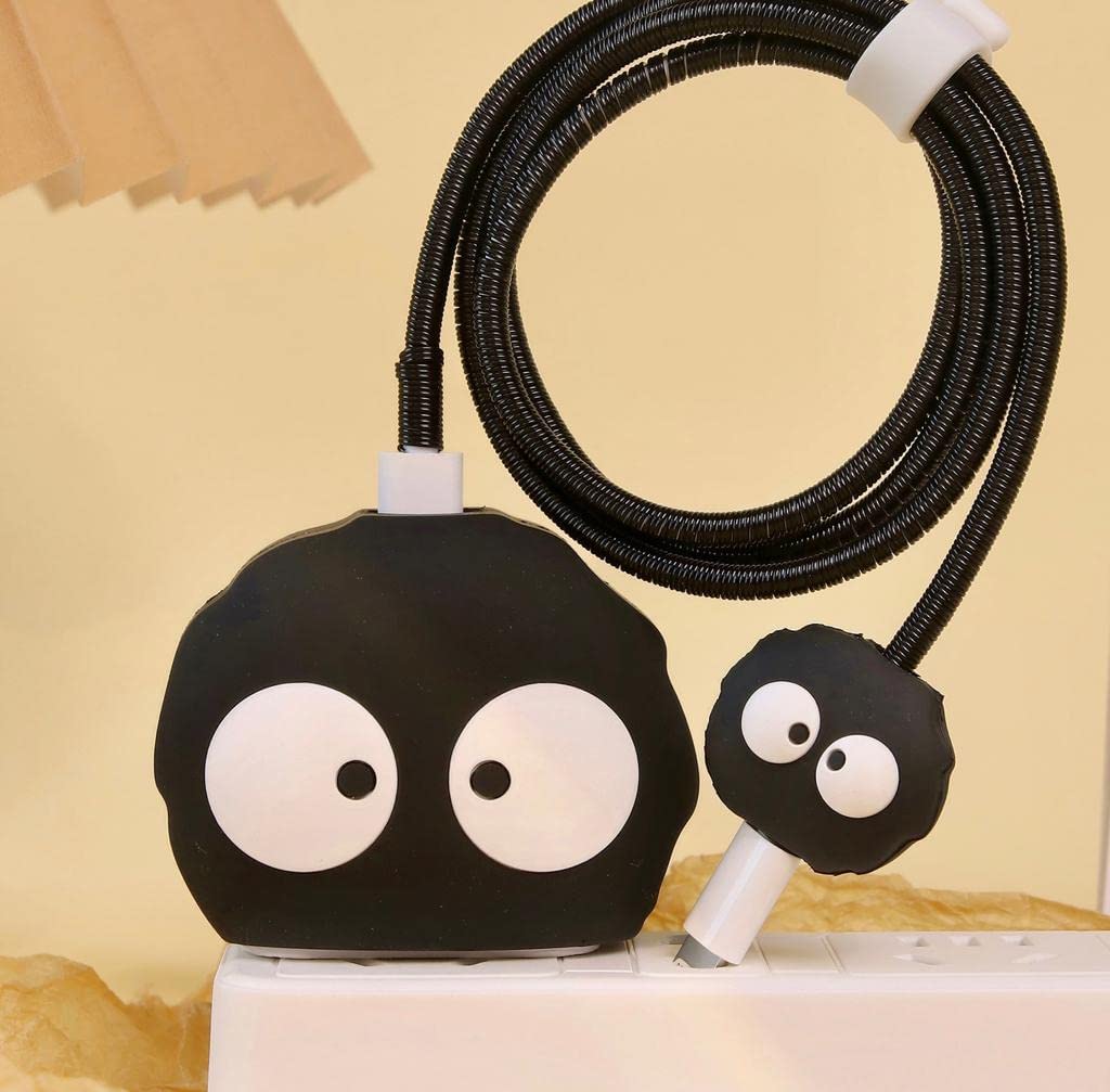 Protective Charger Case for iPhone 18W 20W iPhone 16 15 14 13 12 11 Pro Max Charging Cable Charger Protective Cover Data Cable Protective Sleeve-Carbo Ball Multicolor