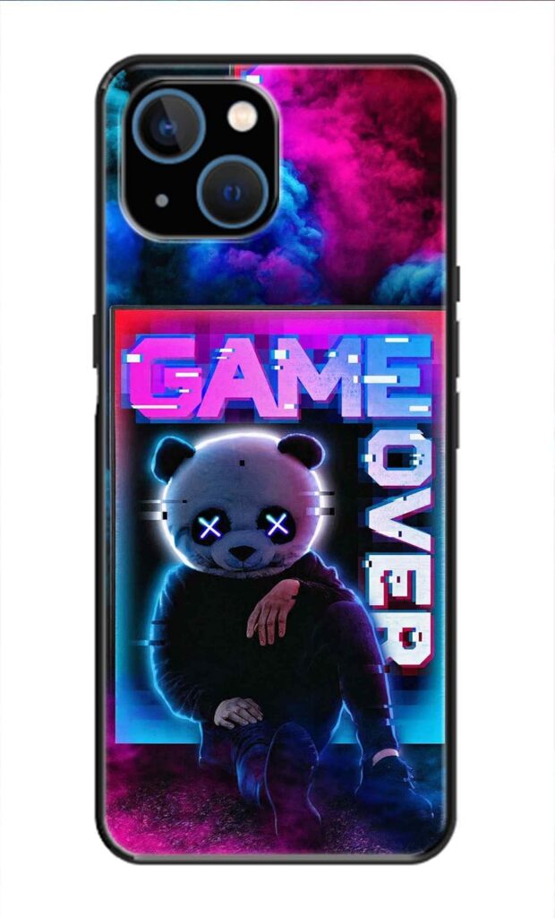 Metal TPU Printed Back Cover for Apple iPhone 14 Plus (Game Over) 360 Degree Protection | Camera Protection -25092024(AB)