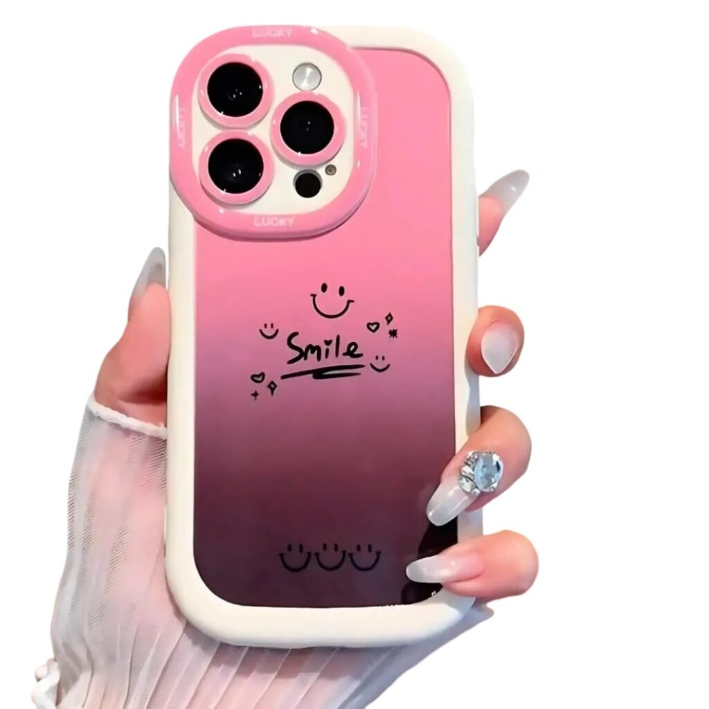 PEEPERLY Back Cover Case foriPhone 15 Pro Max Scratch Resistant Anti-Slip TPU Shockproof Protective Durable Daisy Joy Case for Girls & Women