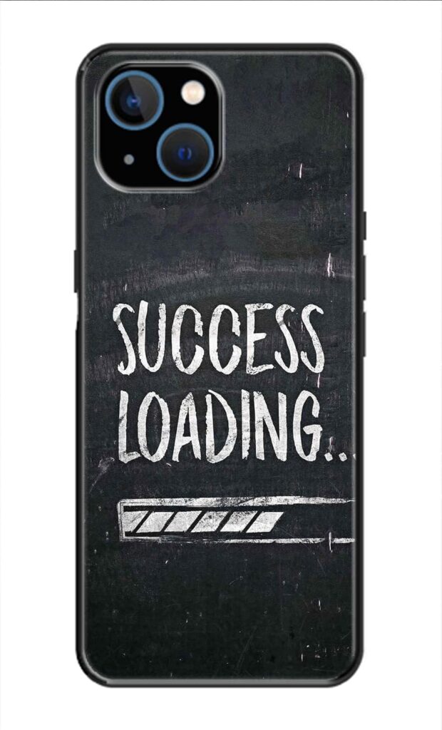 Metal TPU Printed Back Cover for Apple iPhone 14 Plus (Success Quote) 360 Degree Protection | Camera Protection -25092024(B)