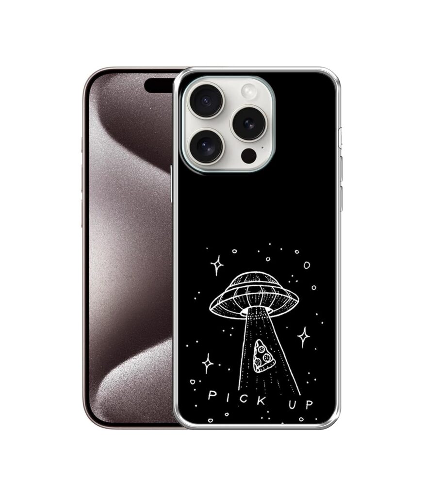 Amazon Brand- Solimo Basic Case for Apple iPhone 15 Pro Max (Silicone_Pick up)