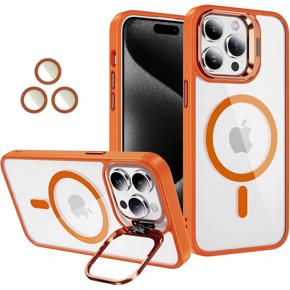 Amazon Brand- Solimo Basic Case for Apple iPhone 15 Pro (Silicone_Orange)