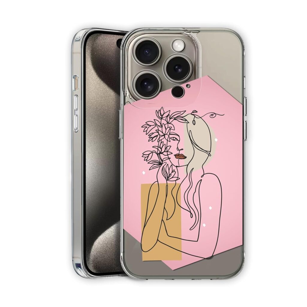 Amazon Brand - Solimo UV Printed Soft Flexible Transparent Back Cover for Apple iPhone 15 Pro Max - D1139