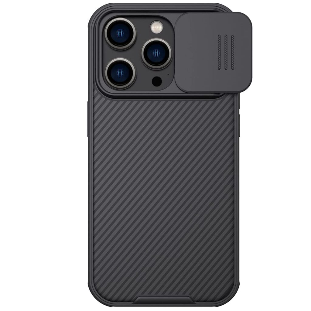 Nillkin Case for Apple iPhone 14 Pro Max (6.7" Inch) CamShield Pro Camera Slider Double Layered Protection TPU + PC Black Color