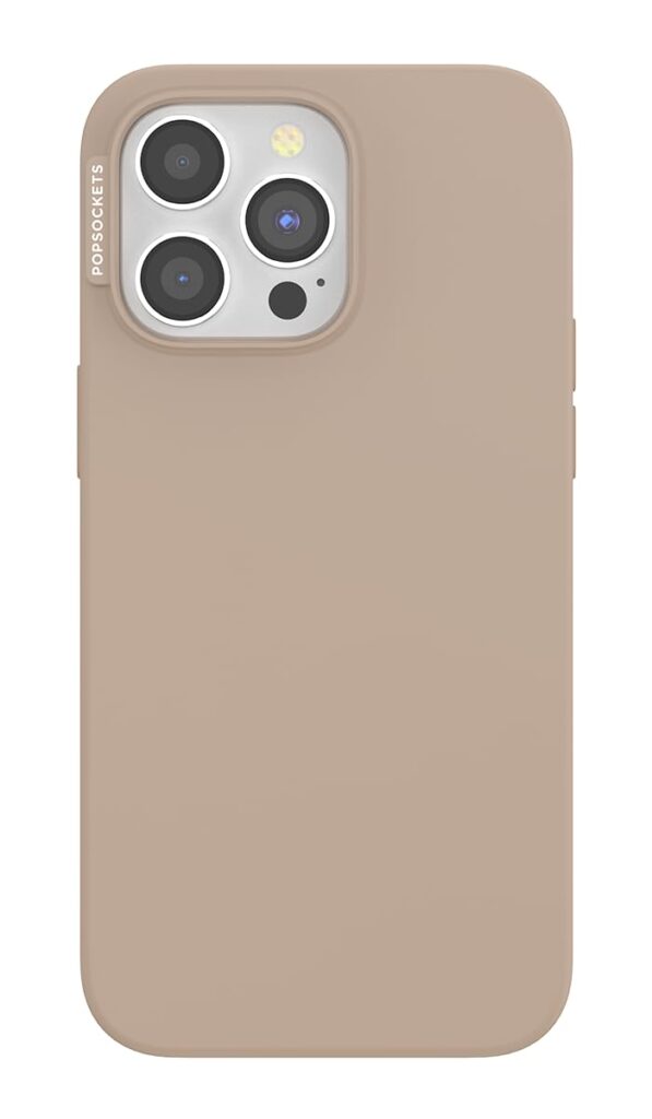POPSOCKETS iPhone 15 Pro Max Case Compatible with MagSafe, Phone Case for iPhone 15 Pro Max, Wireless Charging Compatible, Case Only - Latte