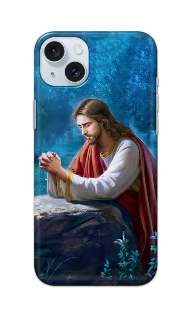 Printed Hard Back Cover for Apple iPhone 15 Plus Back Cover (Jesus Christ) -190724(EM)