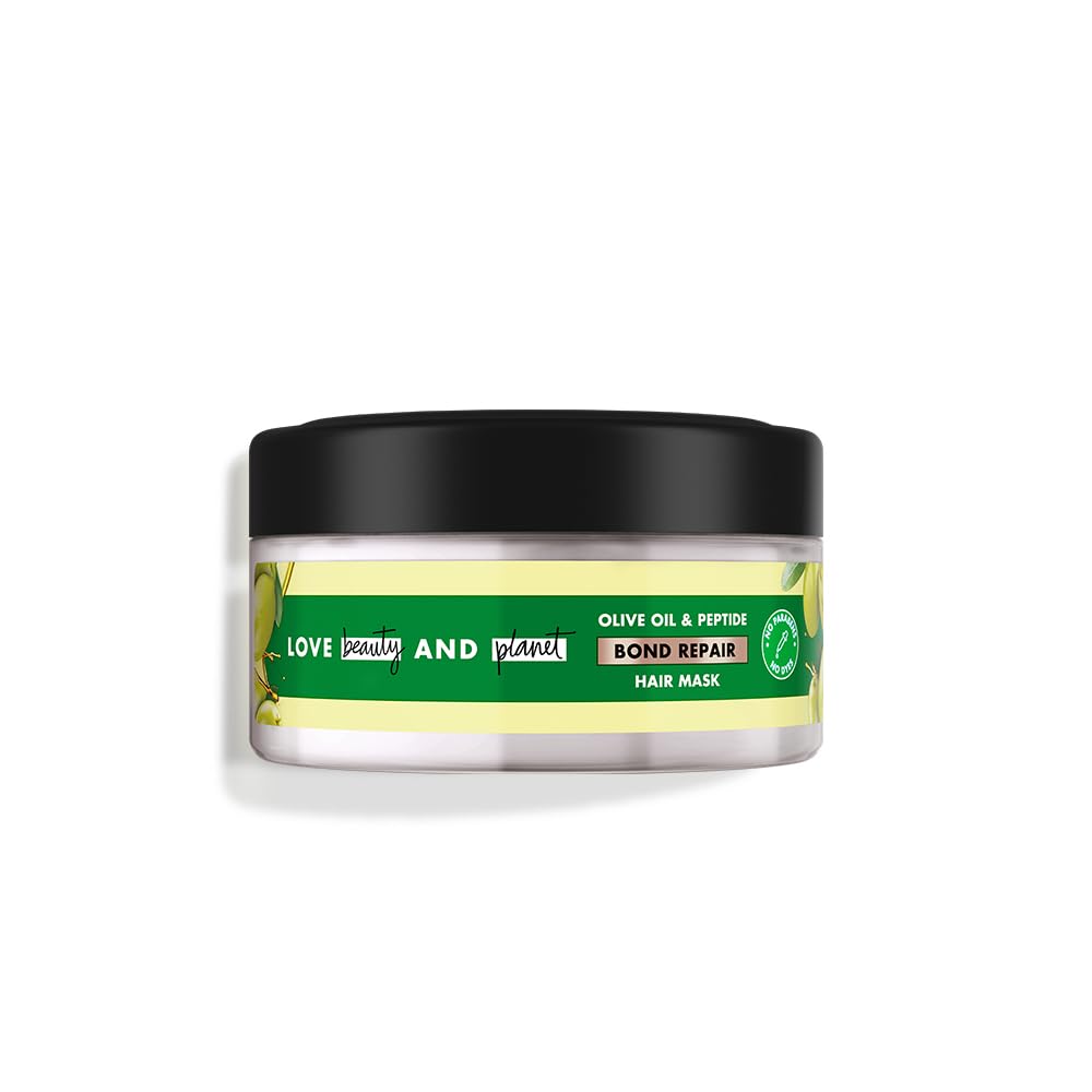 Love beauty & planet olive oil & peptide bond repair hair mask for damage repair | sulfate free 200ml