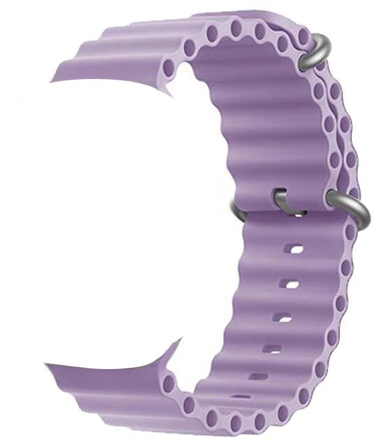 Ultra Seris 8 Smart Watch Men Two Watch NFC Door Unlock Smartwatch Bluetooth Call Wireless Charge Fitness Bracelet (Rubber Strap Ultra-Lavender (RSUL))