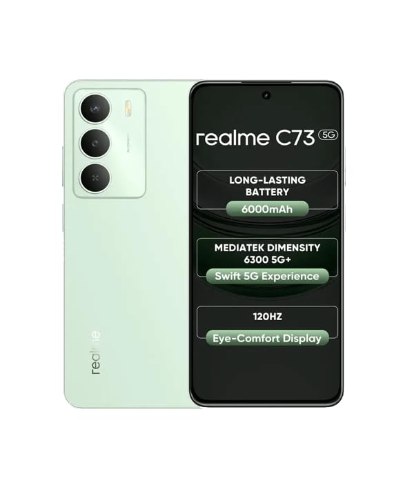 realme C73 5G (Jade Green, 4GB RAM, 128GB Storage)