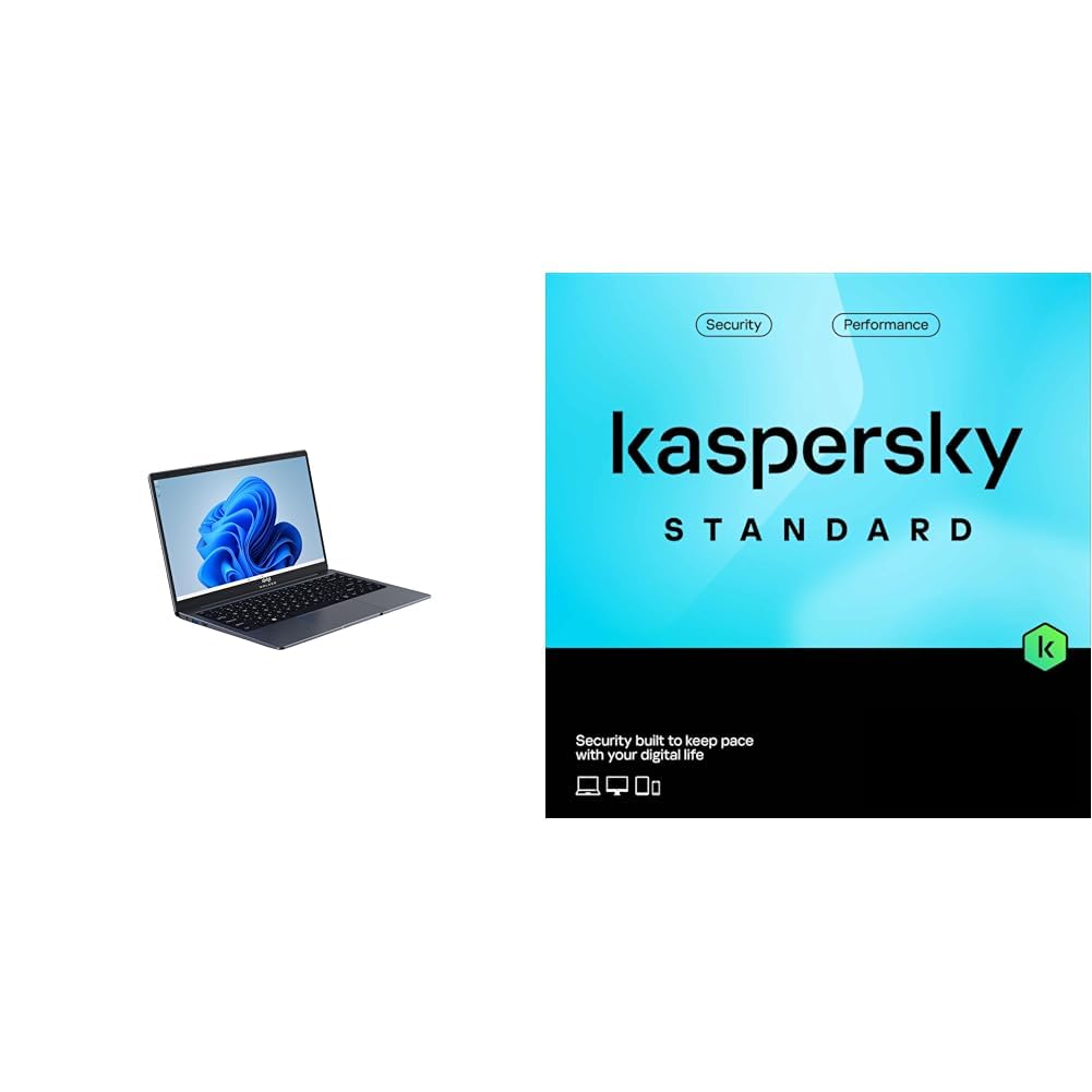 Walker Best Student &Office Work Laptop|Thin & Light|14.1" 1920 * 1080 Resolution FHD IPS Display |4GB RAM,128GB SS + Kaspersky Standard 1 Device 1 Year (Physical Pack)