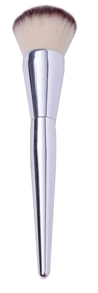 Makeup Face Blush Powder Brush Tool Foundation Makeup Brush | Soft Bristle Makeup Brush | Foundation Blending Brush for Women | Color- Silver