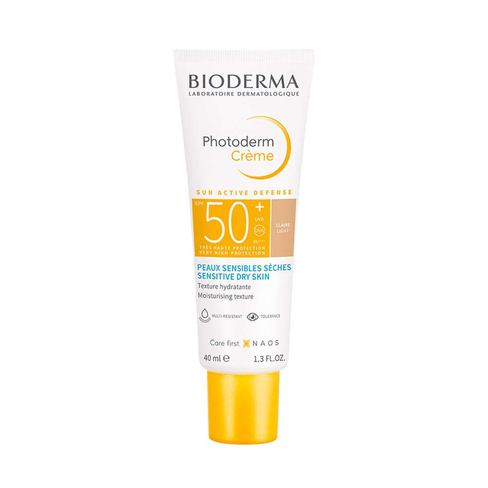 Bioderma Photoderm Crème Claire SPF 50+ PA++++ Tinted Sunscreen with 8H Hydration | In Vivo Tested