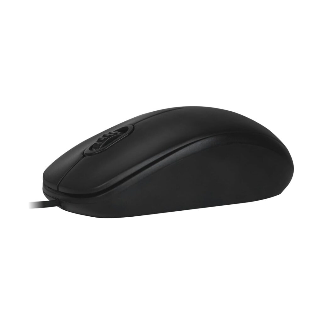 ByetGear Daisy MS-0044 Wired USB Computer Mouse - 1000 DPI Optical Wired-Mouse for PC, Laptop, Desktop Ergonomic Design with Scroll Wheel - Plug and Play USB Mouse - Black