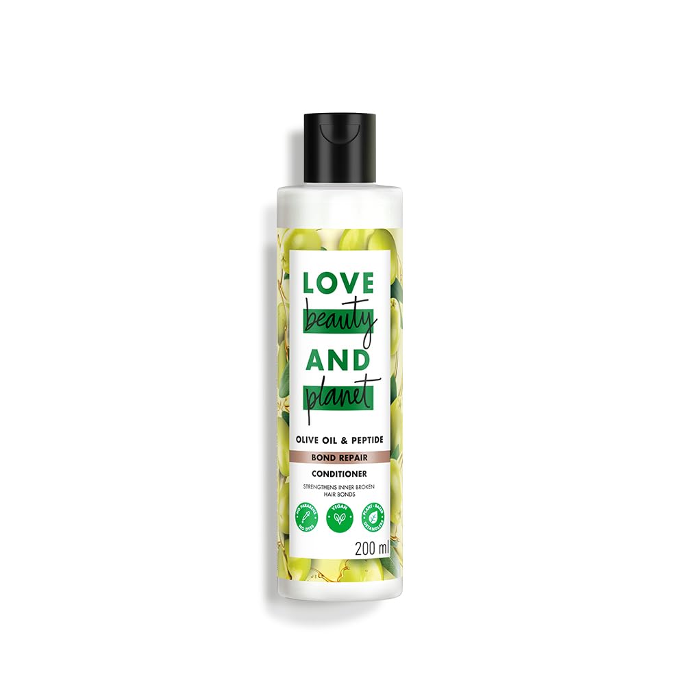 Love beauty & planet olive oil & peptide bond repair conditioner for damage repair | sulfate free 200ml
