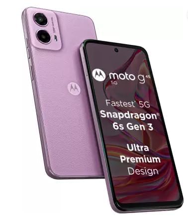 Motorola G45 5G (Pink Lavender, 8GB RAM, 128GB Storage) (Pink Lavender, 128, GB, 8, GB)
