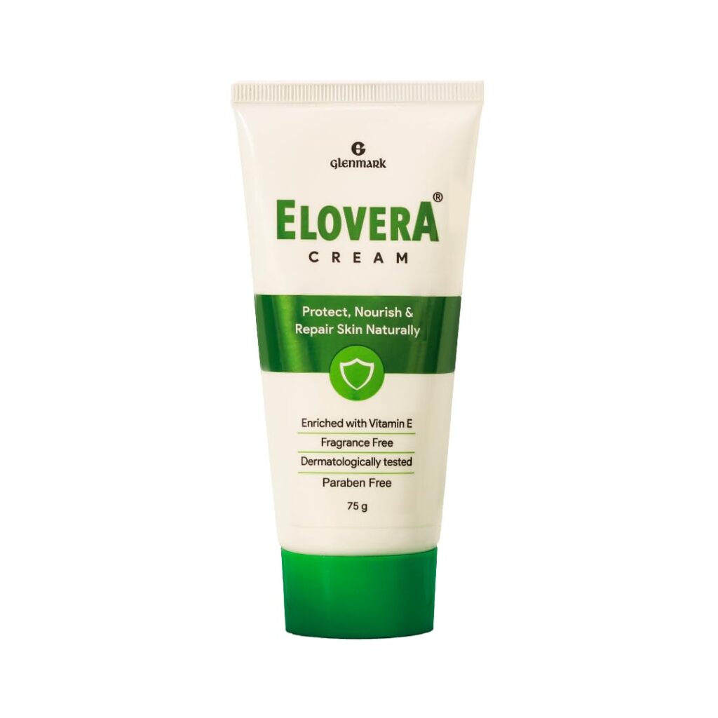 Elovera Moisturising Cream 75g | For Dry Skin | with Aloe Vera & Vitamin E | Protects, Nourishes and Repairs Skin | Paraben Free | Fragrance Free