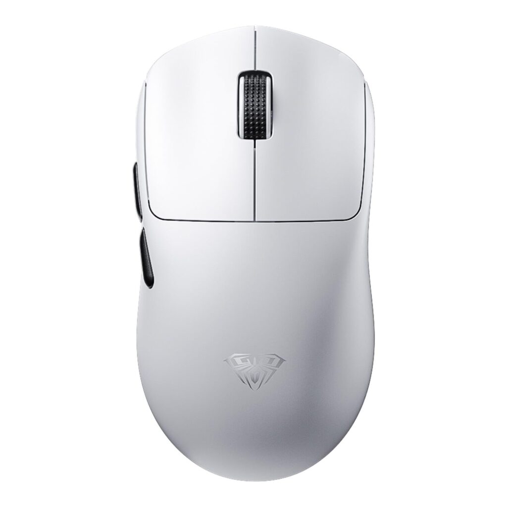 AULA SC800 Tri-Mode(2.4GHz/BT/Wired) Ultra-Lightweight Gaming Mouse | 37grams, Adjustable 26000 DPI, PAW3395 Sensor, 8000 Polling Rate, Ultra-Precise & Durable for Gaming & Office Use | White (SC800W)